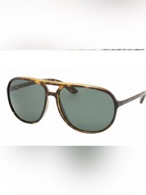 Prada SPR09M Aviator Tortoise Green Sunglasses